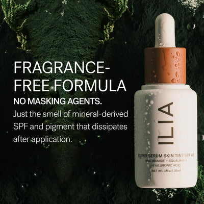 ILIA product displayed with sun icon to emphasize SPF 40 daily protection benefit
