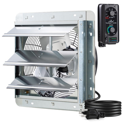iLIVING ventilador extractor persiana frontal mostrando diseño robusto y ventilación potente