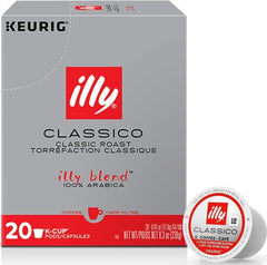 illy caja frontal classico mostrando diseño y cantidad 20 para identificación rápida