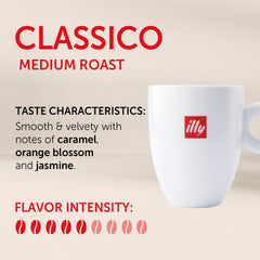 illy opened bag revealing fresh whole beans to preserve flavor
