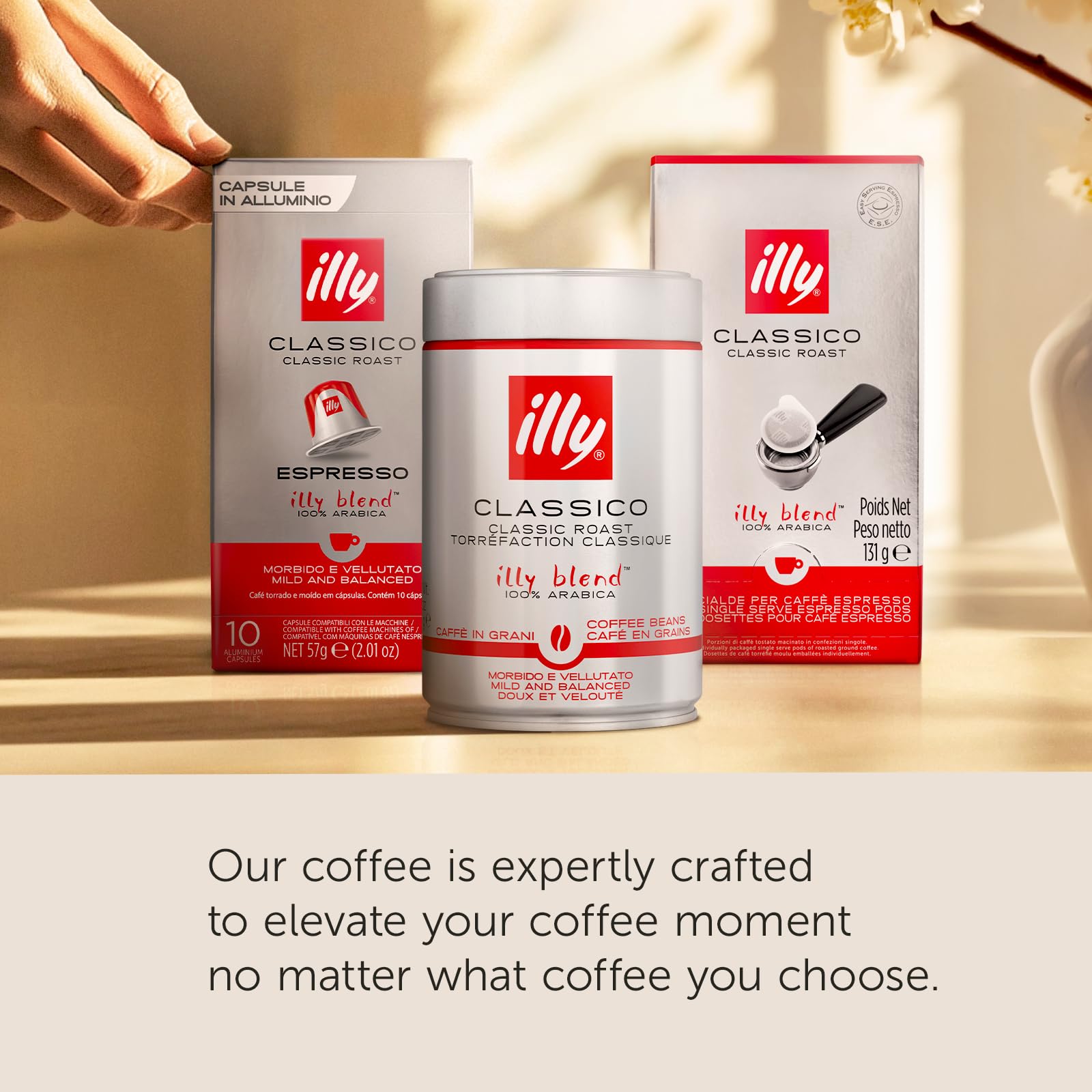 illy grano textura detalle que resalta selección 100% Arábica y calidad