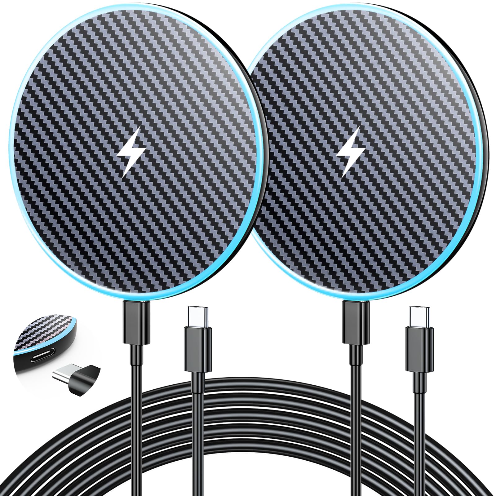 ILOUYU cargador frontal doble mostrando diseño compacto y orden