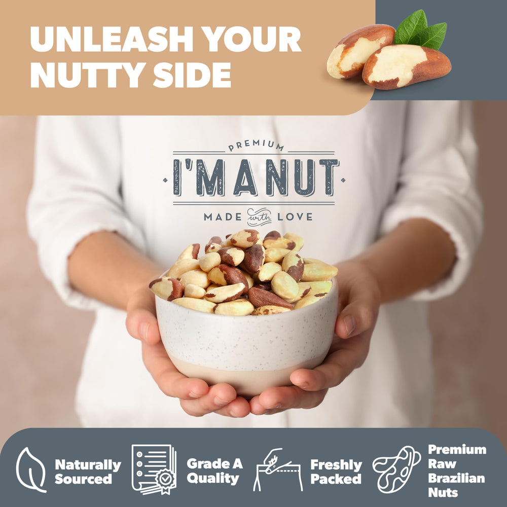 I'm A Nut tarta decorada con nueces, ideal para repostería y sabor mantecoso