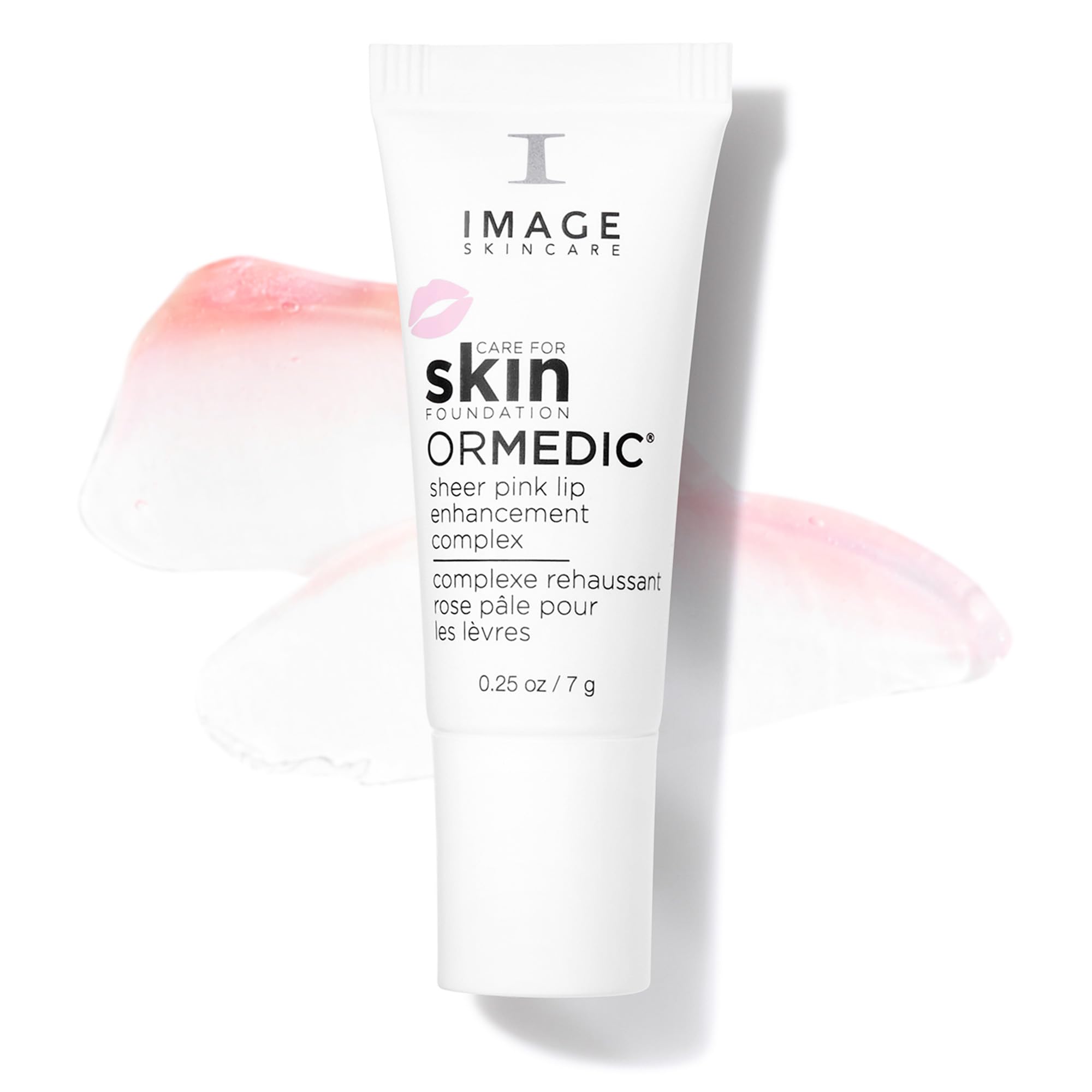 IMAGE Skincare envase frontal del ORMEDIC lip enhancement, aspecto profesional y compacto