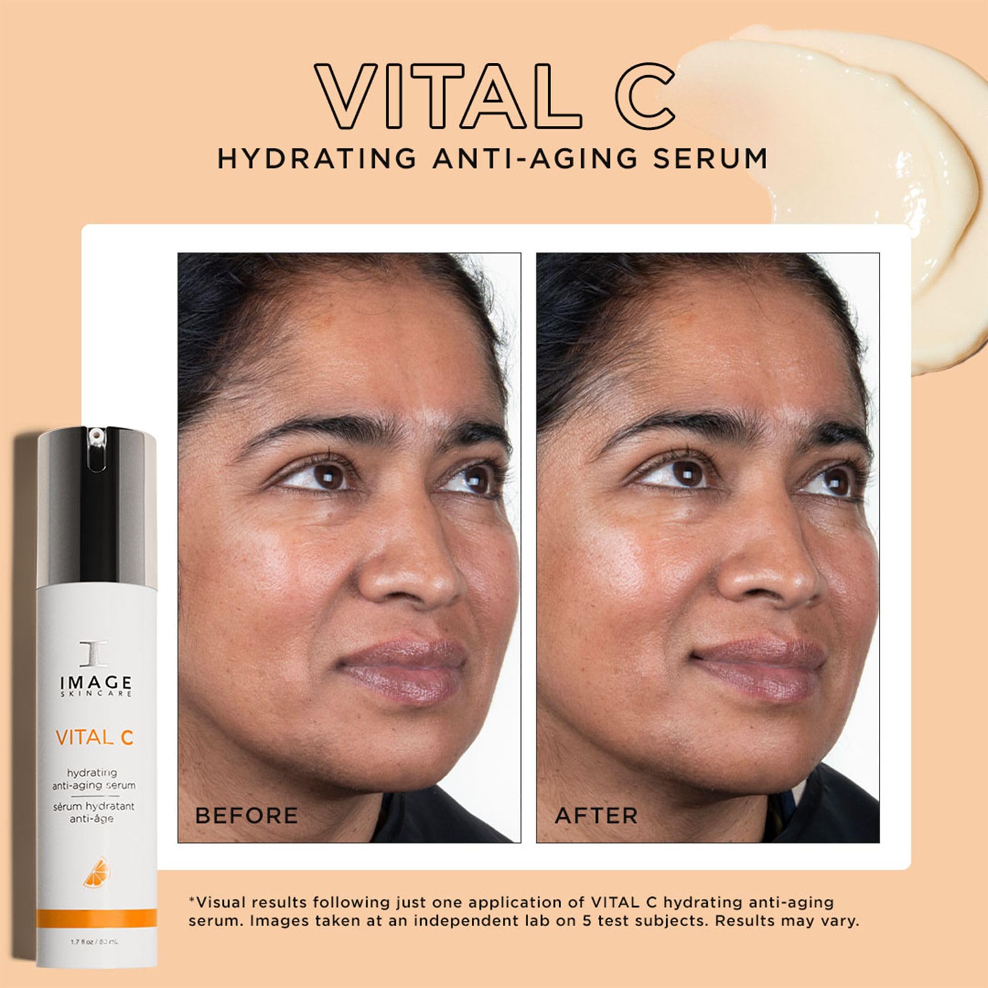 IMAGE Skincare comparación de tamaño 1.7 fl oz para escala clara