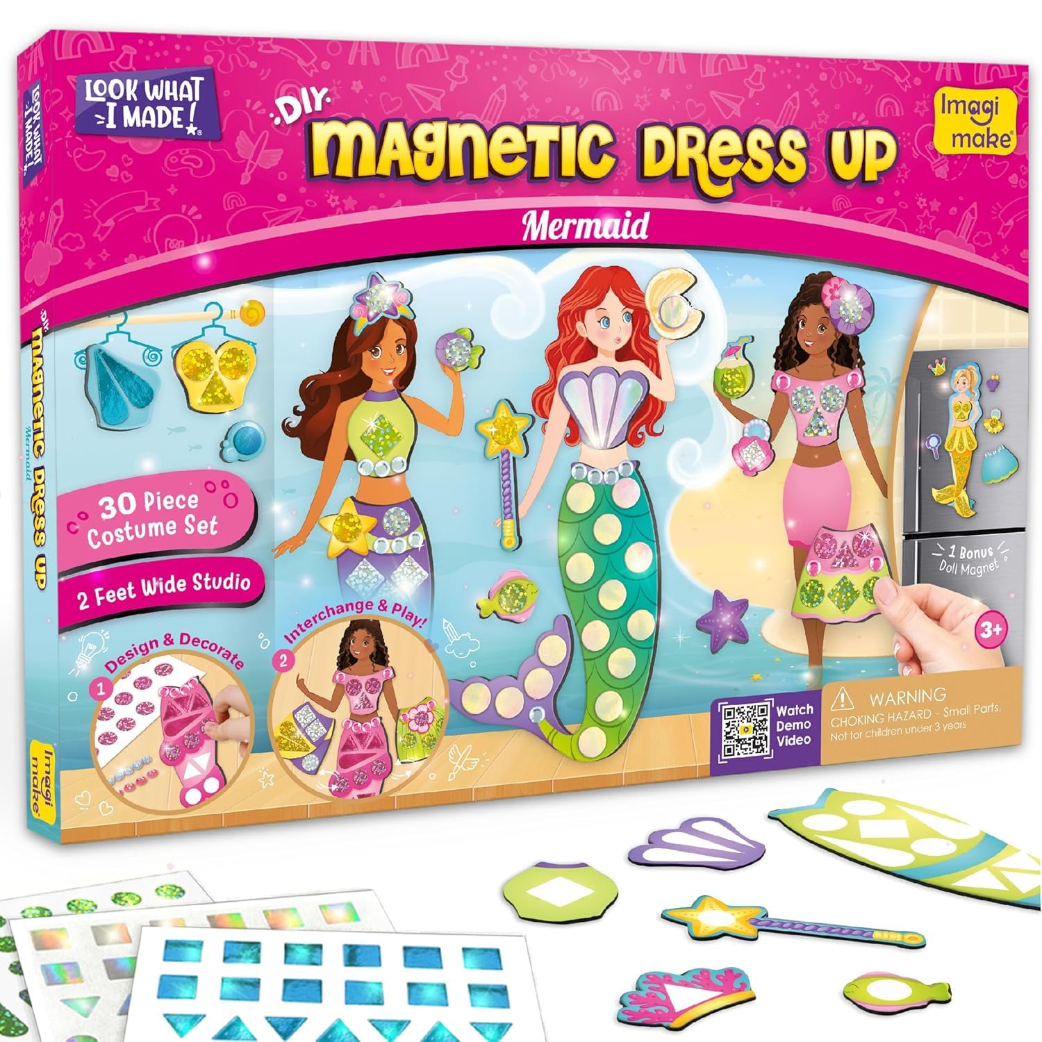 Imagimake estudio magnético frontal mostrando organización y juego creativo