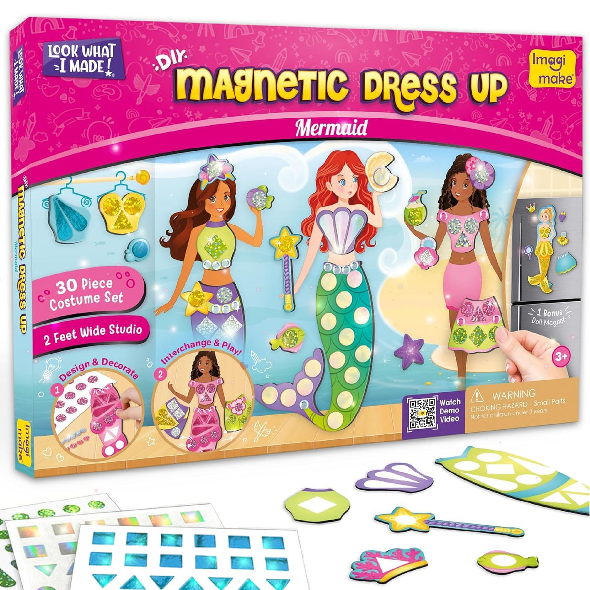 Imagimake estudio magnético frontal mostrando organización y juego creativo