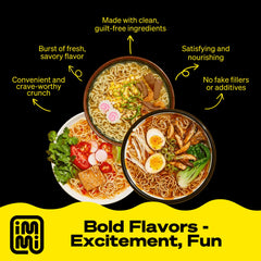 immi tazón Spicy “Beef” servido con vapor y sabor intenso