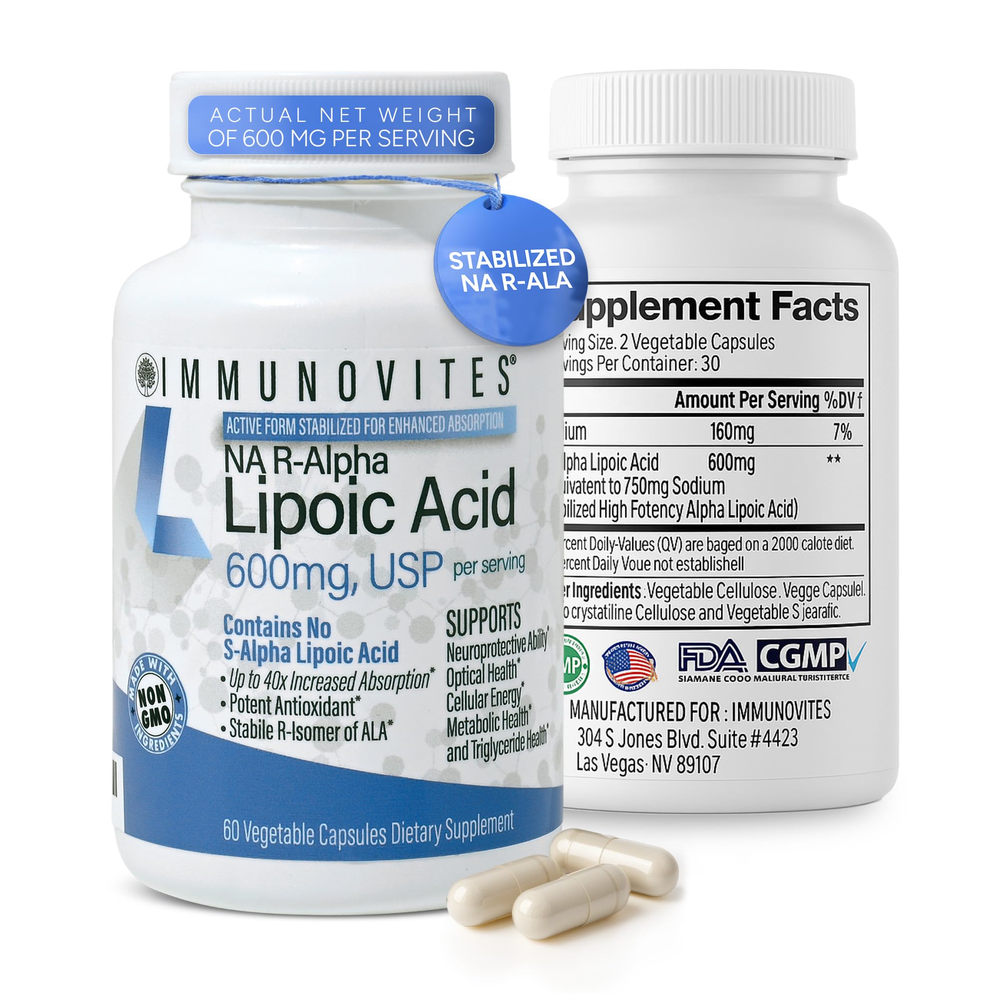 IMMUNOVITES producto en ambiente de cocina sano para estilo de vida activo