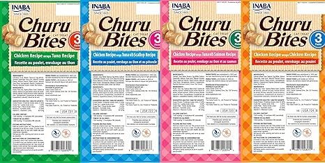 INABA tubo abierto con bocados visibles facilitando administración y frescura