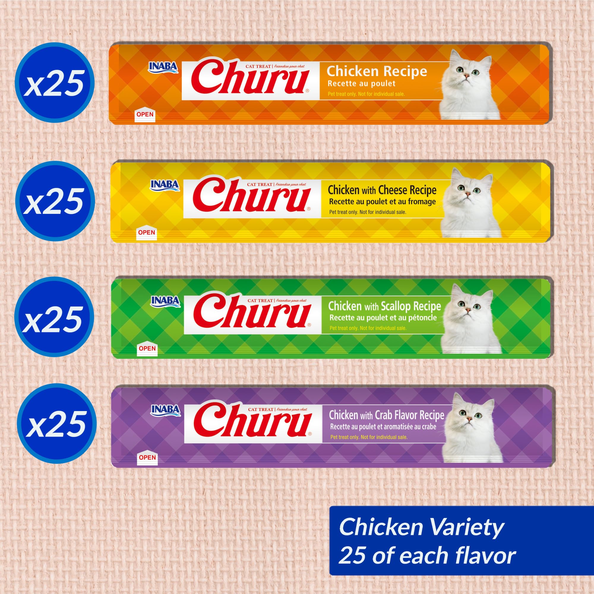 INABA tube next to a coin to show compact 0.5 oz size for portion control