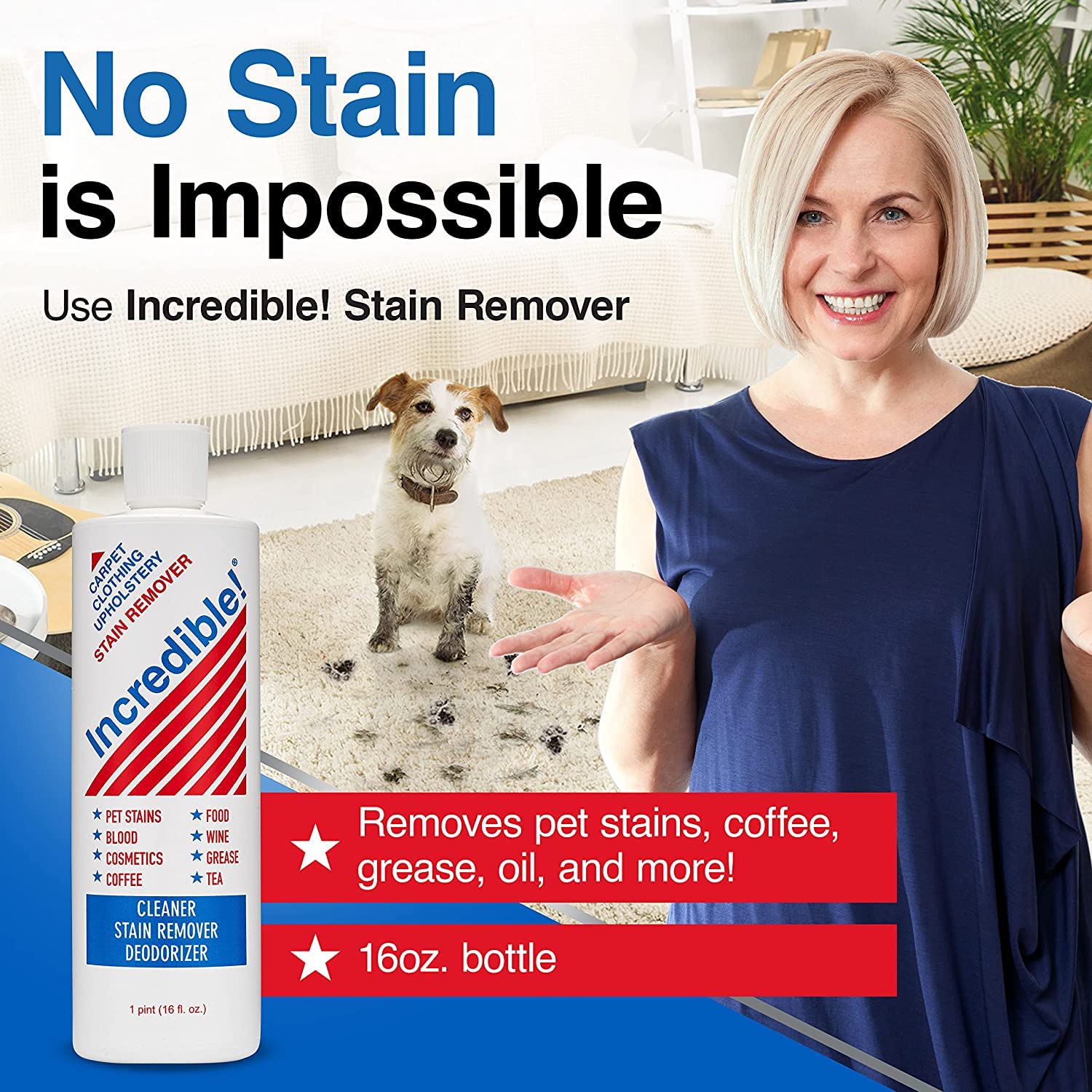 INCREDIBLE! spray action on fabric demonstrating quick stain targeting
