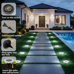 INCX close-up of eight LEDs and lens showing cool white illumination and energy-efficient design benefit