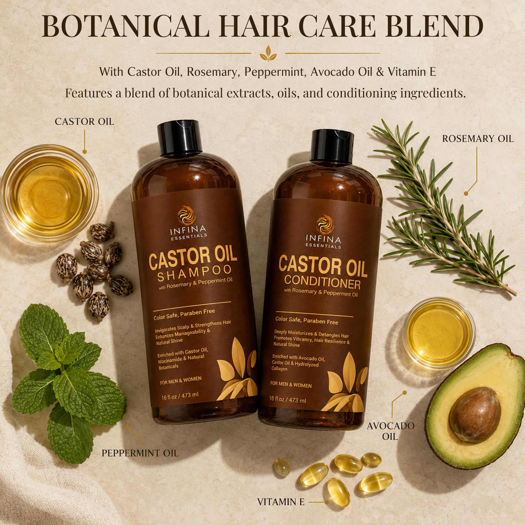INFINA ESSENTIALS crema del acondicionador nutritiva para desenredar