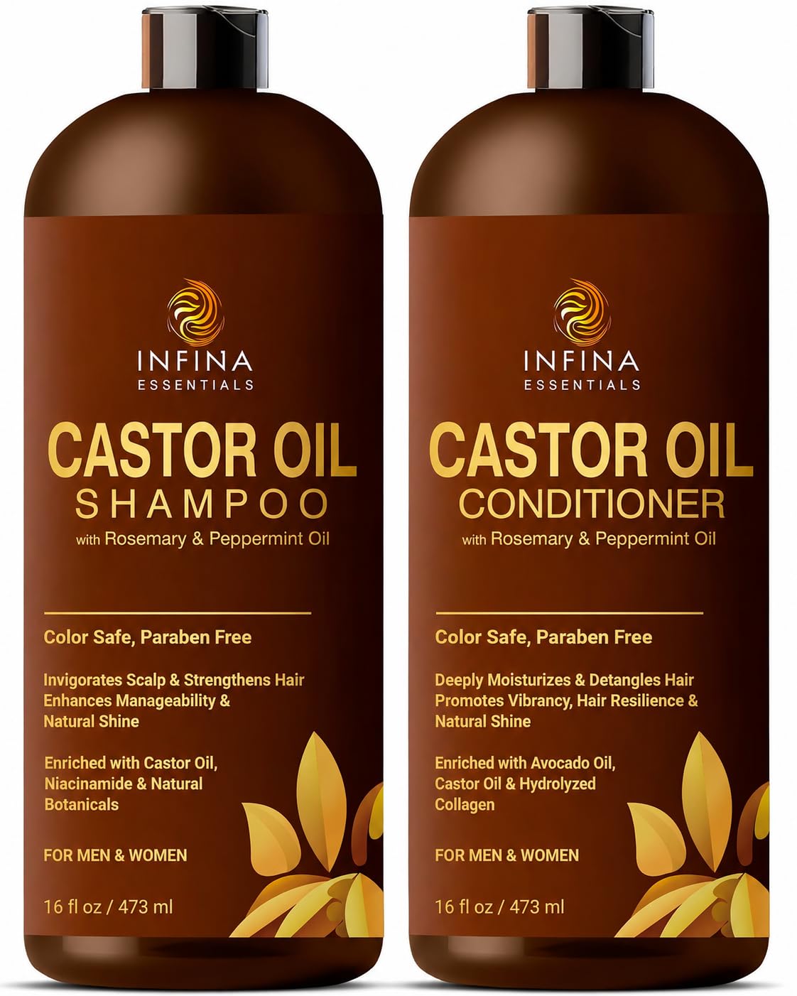 INFINA ESSENTIALS frente del set mostrando botellas y beneficios visibles