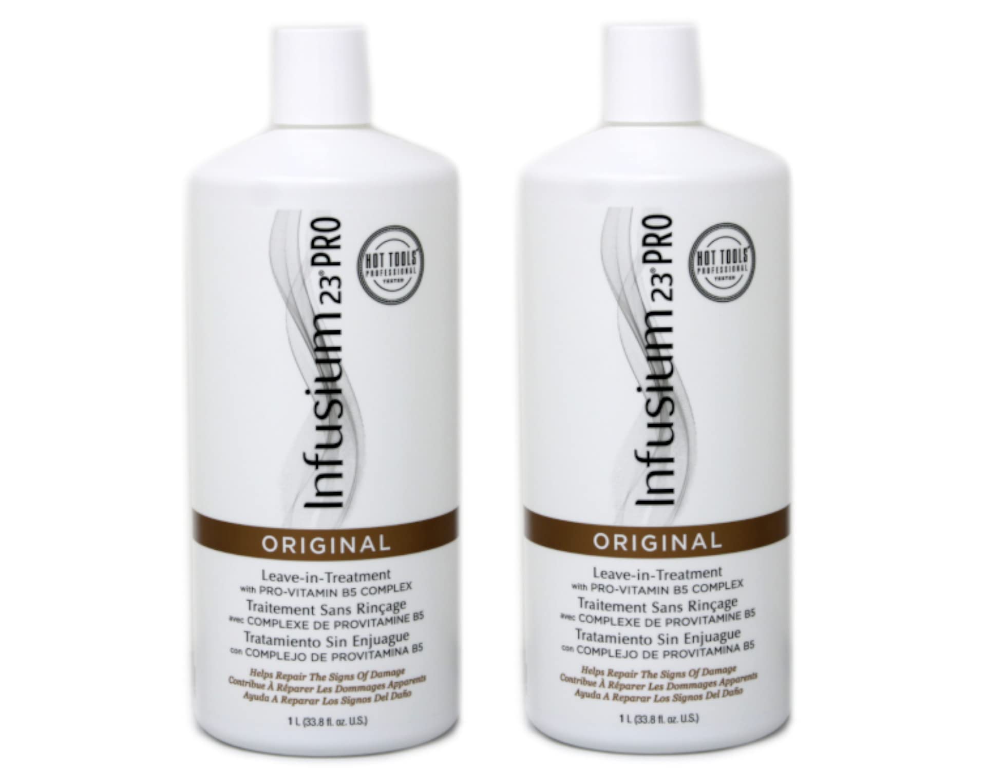 INFUSIUM 23 pack frontal mostrando las dos botellas y etiqueta clara
