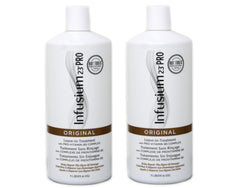 INFUSIUM 23 pack frontal mostrando las dos botellas y etiqueta clara
