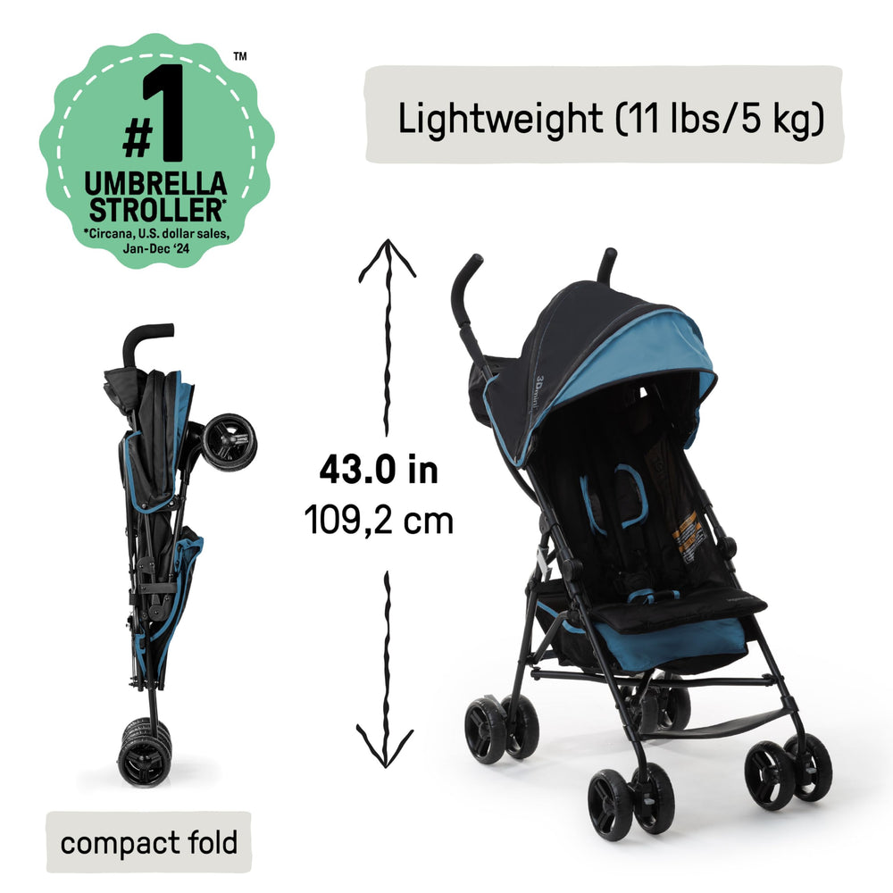 Ingenuity 3D Mini padded seat close-up showing secure 5-point harness comfort