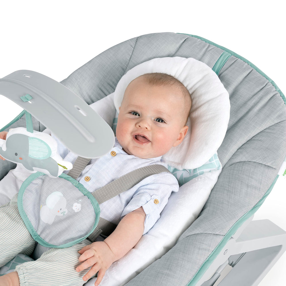 Ingenuity cojín infantil extraíble ofreciendo soporte seguro al recién nacido