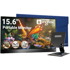 Ingnok front view showing 15.6-inch FHD screen and clear display benefit