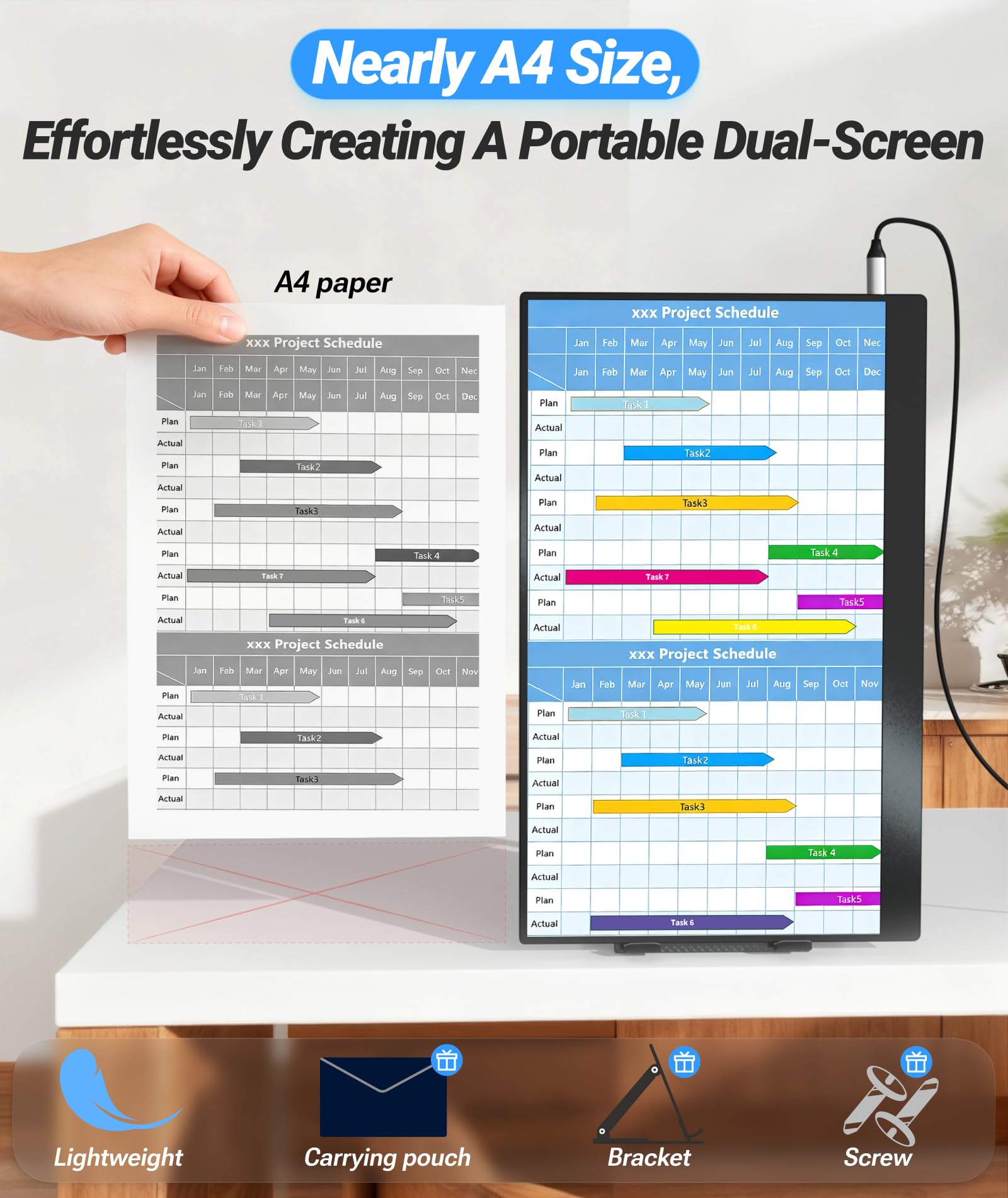 Ingnok side profile highlighting ultra-thin design for easy portability