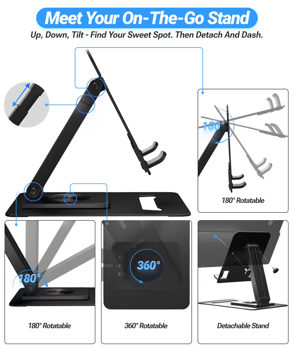 Ingnok adjustable stand angle detail for comfortable viewing positions