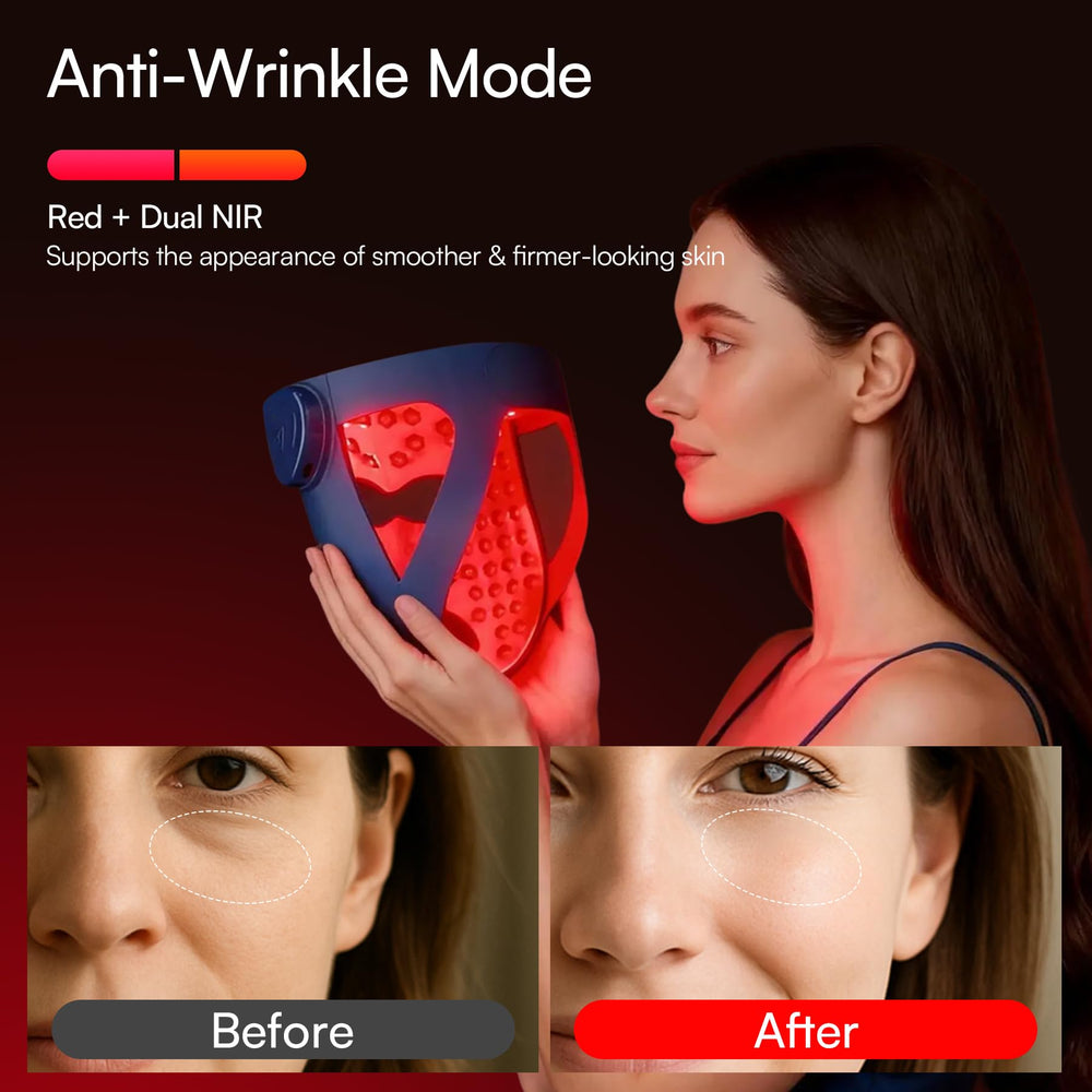 INIA magnetic cooling gel pad detail showing under-eye chill effect to reduce puffiness