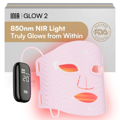 INIA máscara frontal mostrando diseño ergonómico y cobertura facial para tratamientos cómodos