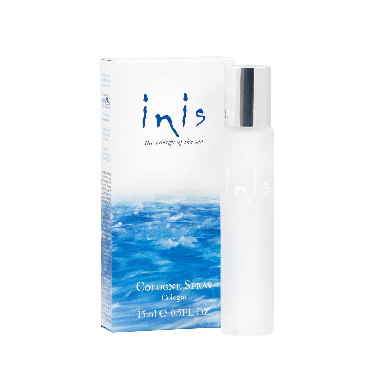 Inis the Energy of the Sea frasco frontal 15 ml mostrando diseño compacto y práctico