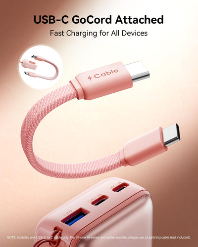 INIU ultra mini connected to a smartphone demonstrating rapid charging speed