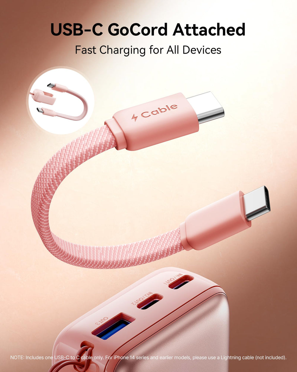 INIU ultra mini connected to a smartphone demonstrating rapid charging speed