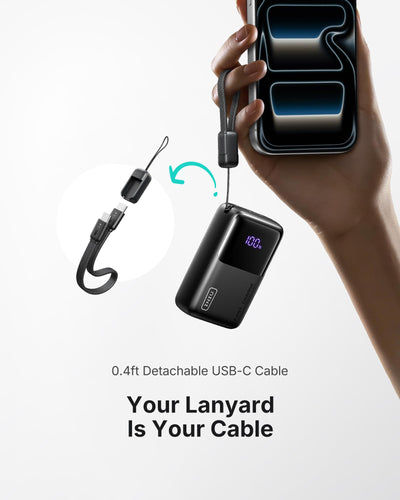 INIU Ultra Mini held in hand showing lightweight carry convenience
