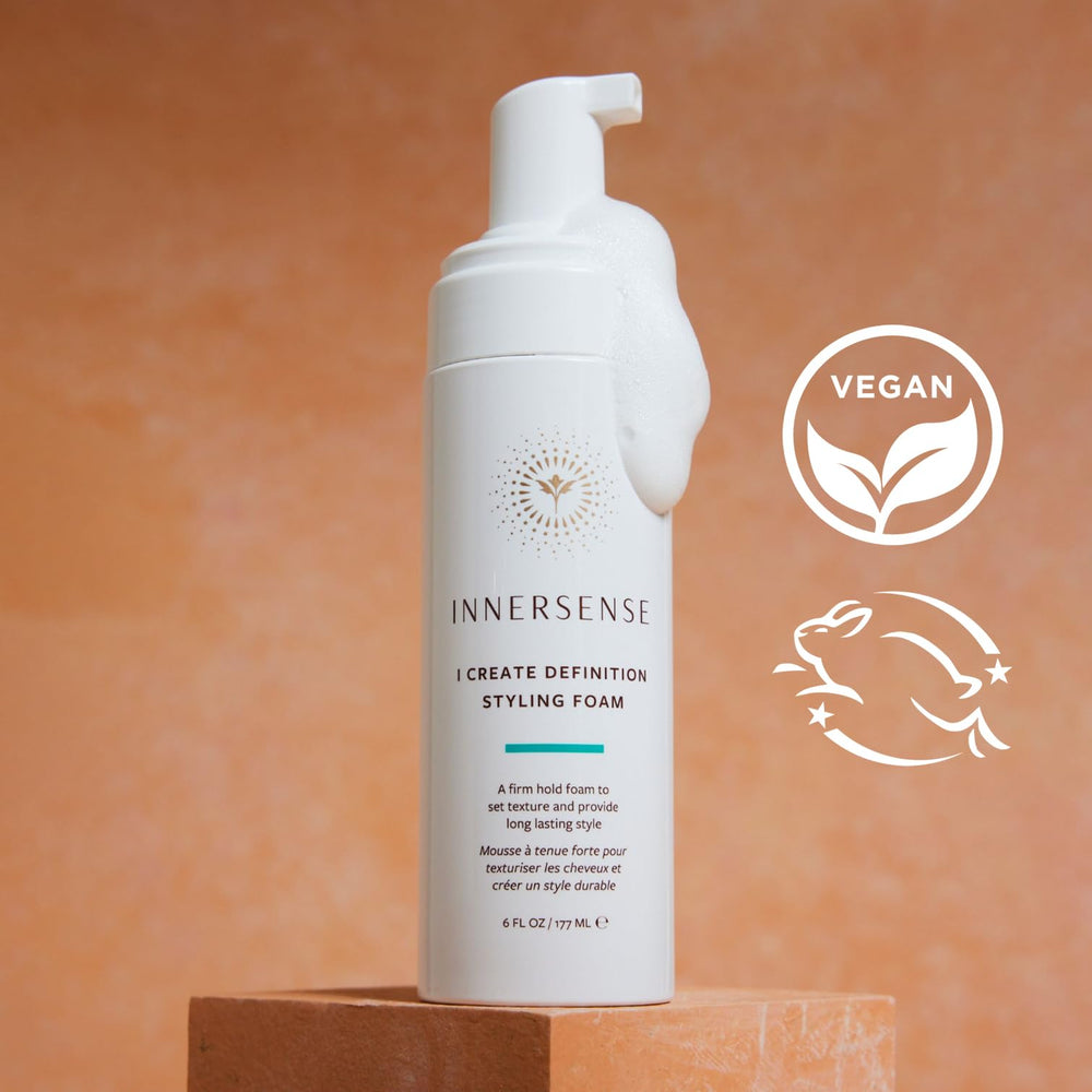 INNERSENSE envase 6oz comparación de tamaño para evaluar cantidad