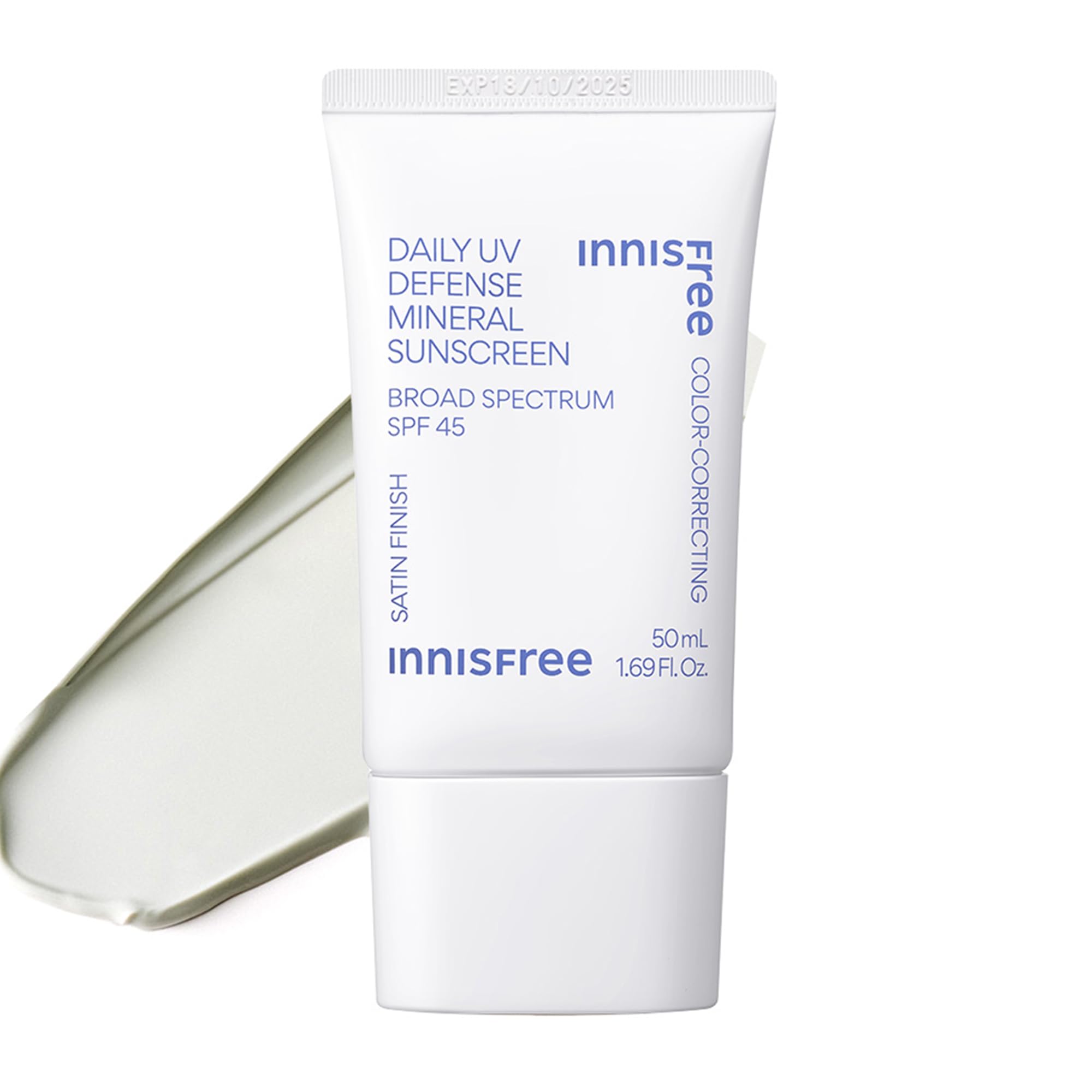 innisfree envase frente mostrando diseño y beneficio protector