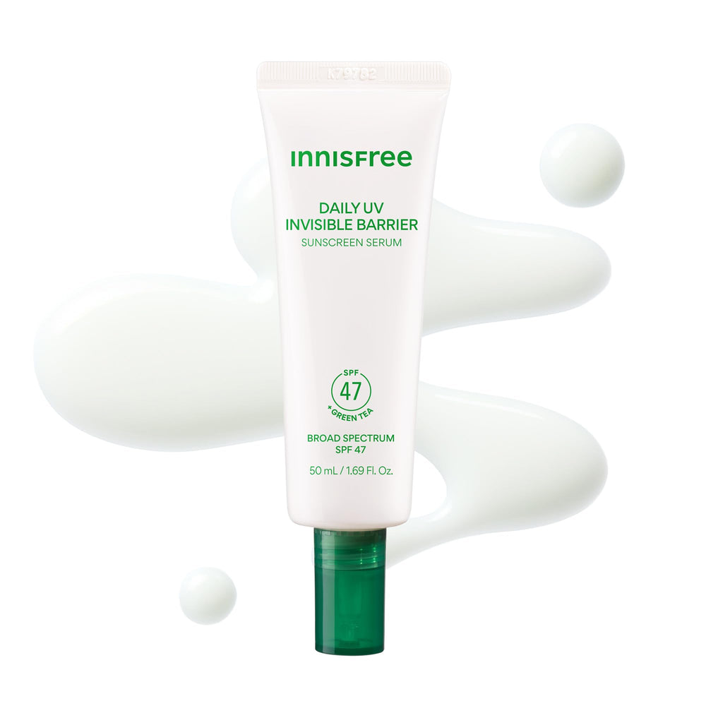 innisfree envase frontal y aspecto minimalista proteccion facial
