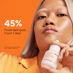 innisfree texture close-up revealing lightweight serum spread for quick absorption