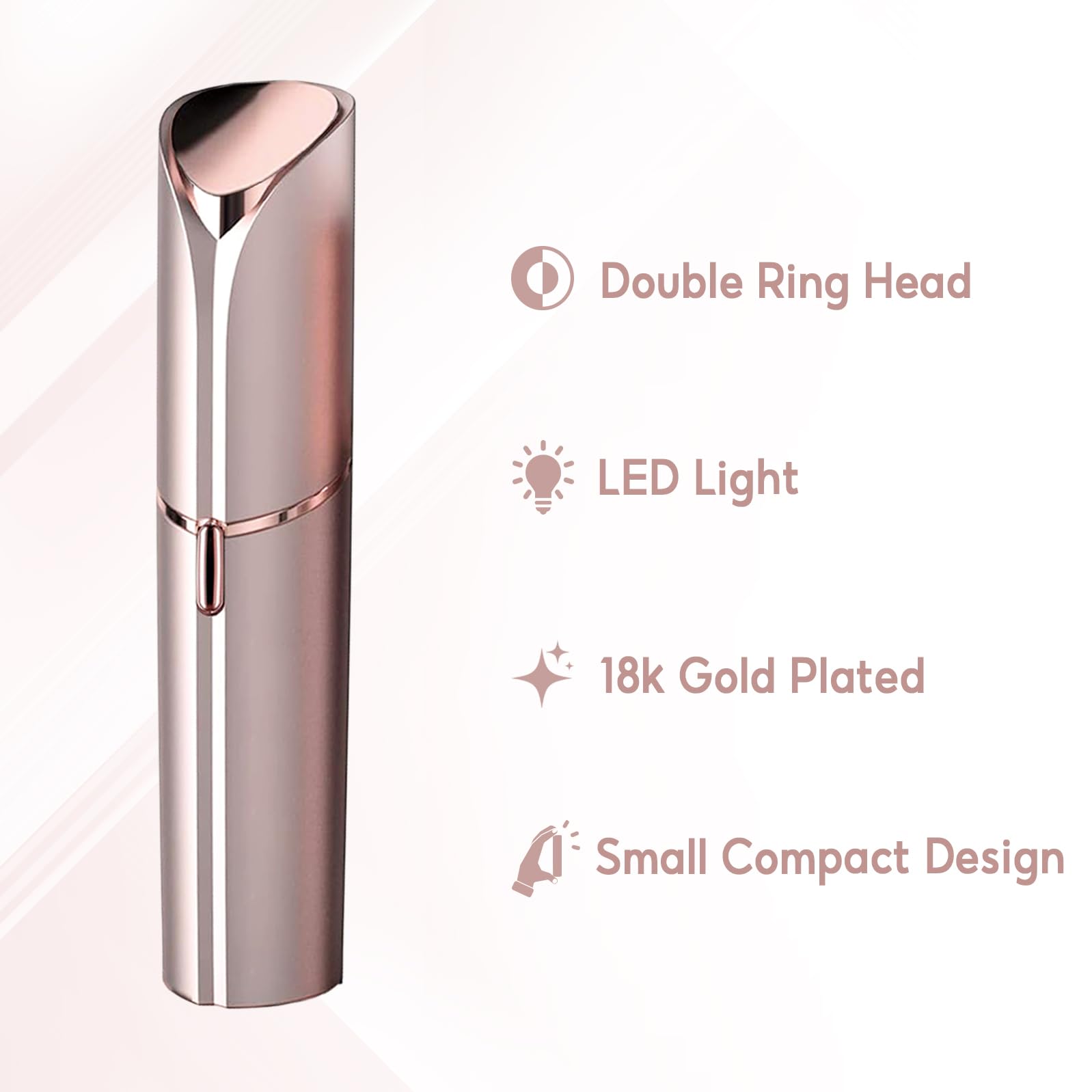 innobeaut primer plano del cabezal, diseño suave para piel sensible
