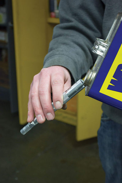Innovative Products of America kit next to a hand for size comparison showing portable, workshop-ready convenience