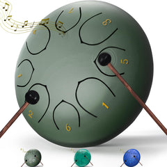 INNOWARMER rain drum front view showing full design and outdoor appeal