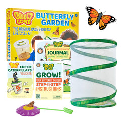 Insect Lore box front showing kit contents and voucher benefit