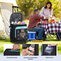 INSMEER open cooler showing 50L interior capacity, organized storage benefit