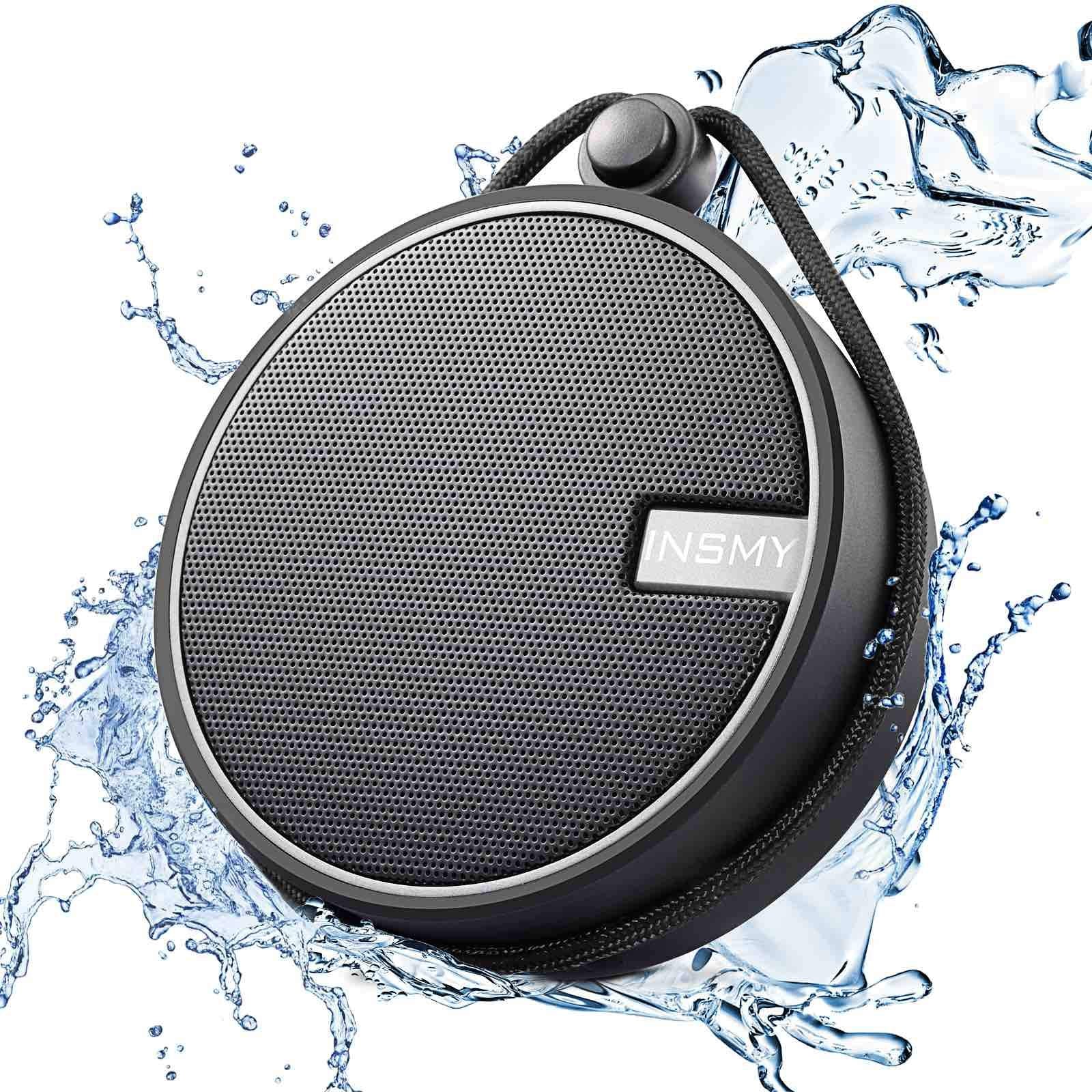 INSMY C12 frontal mostrando la malla y buen sonido portátil