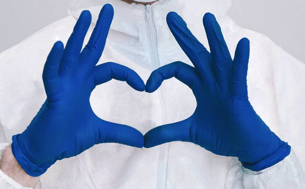 Both hands wearing Inspire gloves to illustrate ambidextrous fit and comfortable range of motion