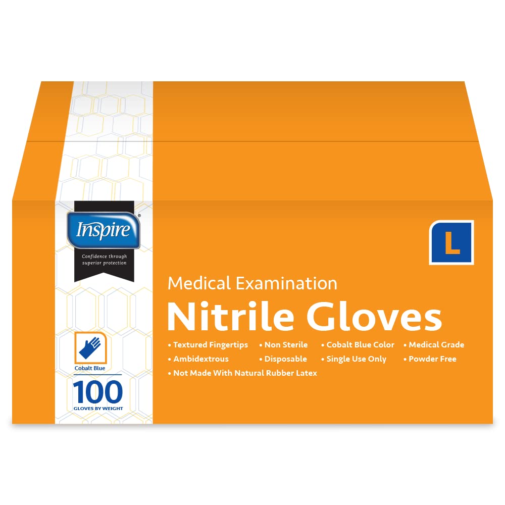 Food-service worker wearing Inspire gloves preparing food safely and maintaining hygiene