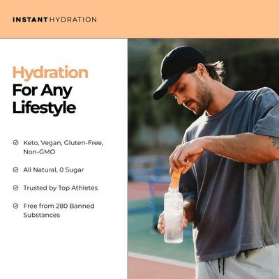 Instant Hydration box with travel essentials for easy transport