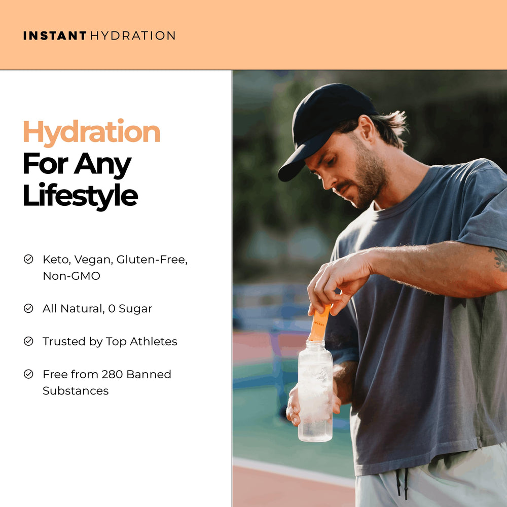 Instant Hydration box with travel essentials for easy transport