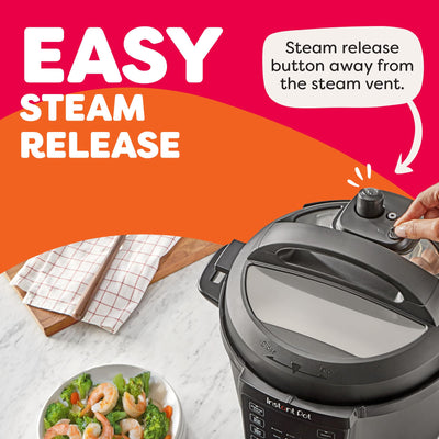 Instant Pot cocinando estofado mostrando rapidez y versatilidad en uso