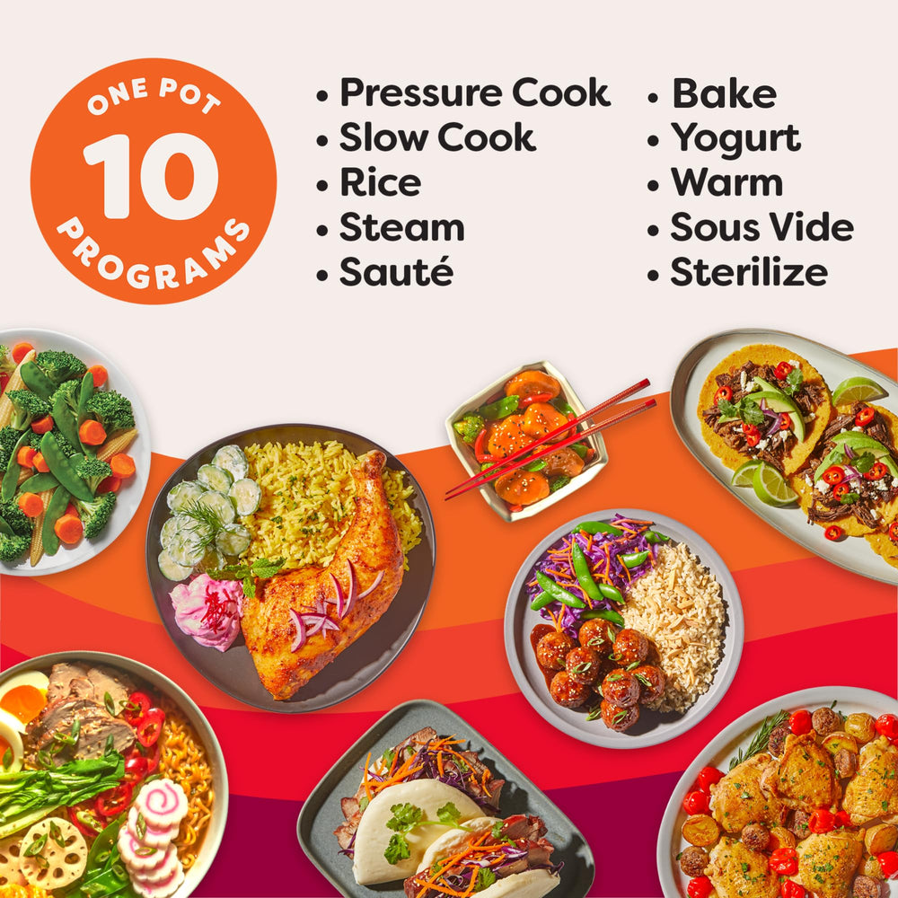 Instant Pot Pro olla interior de acero inoxidable fácil de limpiar