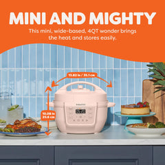 Instant Pot RIO Mini closeup of control panel, Instant Pot intuitive settings simplify meal prep