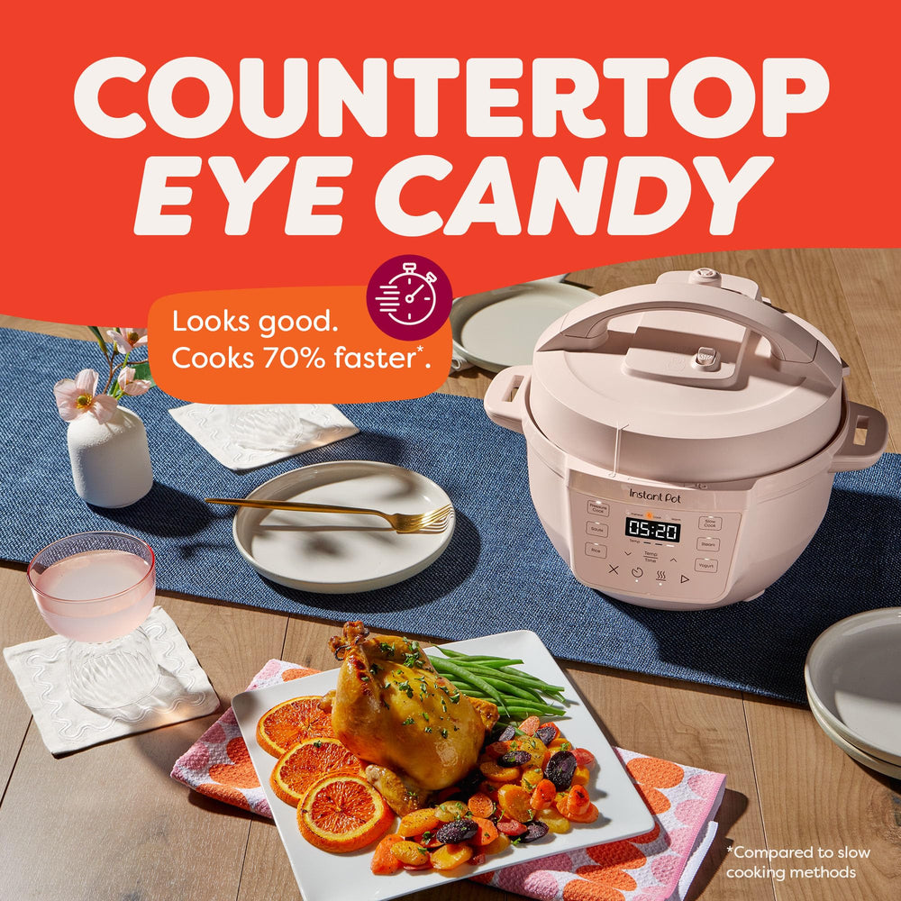 Instant Pot RIO Mini lid lock and pressure valve closeup, Instant Pot safety features protect meals
